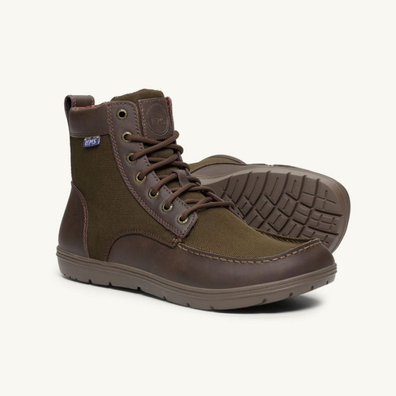 Lems Boulder Boot Nylon Støvler Dame Brune | DKXMDHQ